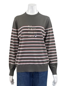 【サンプル】ハイゲージトライカラーボーダープルオーバー