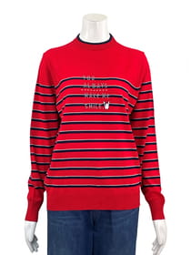 【サンプル】ハイゲージトライカラーボーダープルオーバー