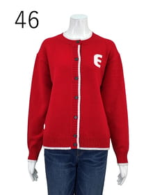 【サンプル】クルーネックワンポイントカーディガン