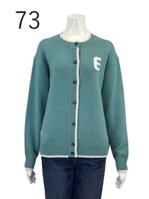 【サンプル】クルーネックワンポイントカーディガン