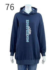 【サンプル】裏起毛フード付きプルオーバー