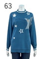 【サンプル】星柄インターシャニットプルオーバー