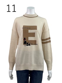 【サンプル】ビッグイニシャルニットプルオーバー