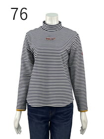 【サンプル】ハイネックボーダー プルオーバー