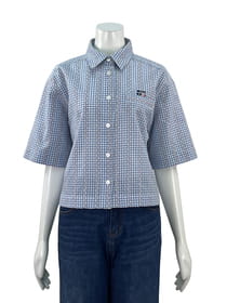 【サンプル】フラワーストライプ　シャツ