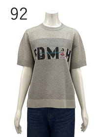 【サンプル】ロゴ入りメッシュニット プルオーバー