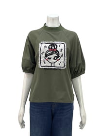 【サンプル】アップリケ刺繍　カットソープルオーバー