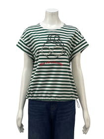 【サンプル】ボーダー柄クロップド丈　プルオーバー