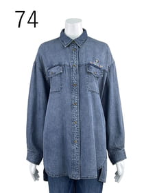 【サンプル】ビッグシルエット　デニムシャツ