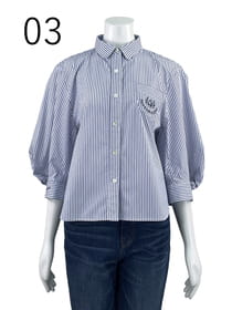 【サンプル】袖コンシャス　シャツブラウス