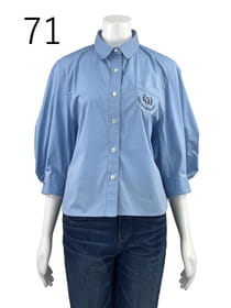 【サンプル】袖コンシャス　シャツブラウス