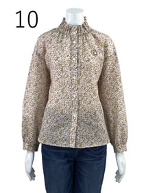 【サンプル】ミラクルウェーブ小花柄　ブラウス