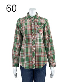 【サンプル】モールチェック　シャツブラウス