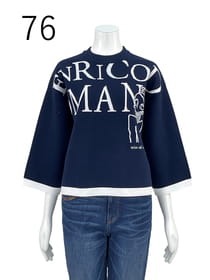 【サンプル】ジャガード　ニットプルオーバー