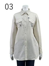 【サンプル】起毛コットン　チュニックシャツ