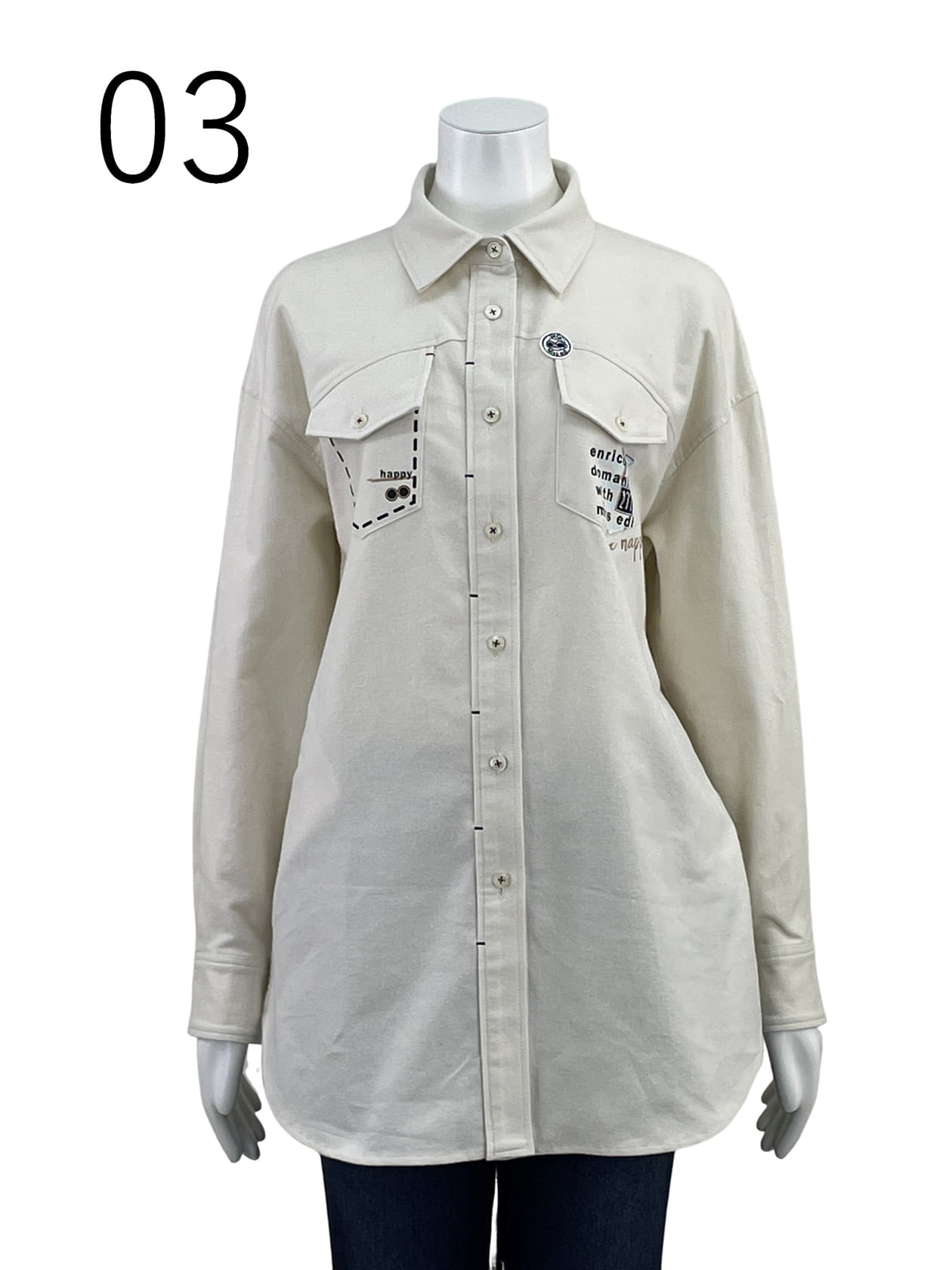 【サンプル】起毛コットン チュニックシャツ