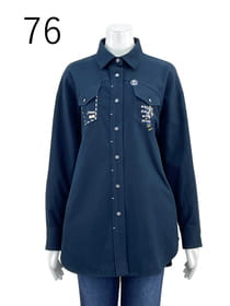 【サンプル】起毛コットン　チュニックシャツ