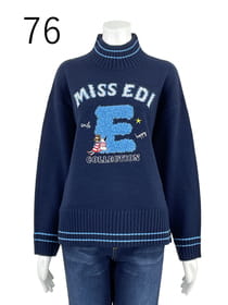 【サンプル】アクリル/ウール　バルキージャカード　プルオーバー