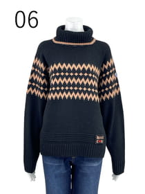 【サンプル】アンゴラ混杢糸ラグランニット　プルオーバー