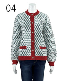 【サンプル】変わり編みニット　カーディガン