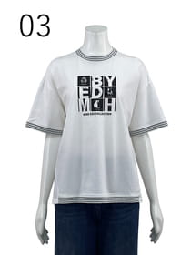 【サンプル】ボーダー部分使い Ｔシャツ