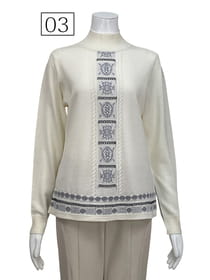 【サンプル】ウールジャガードプルオーバー