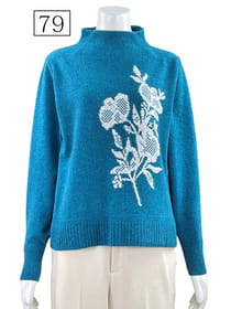 【サンプル】インレー編みプルオーバー