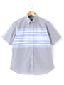 【SNOOPY】 パネルボーダー半袖シャツ