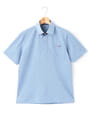 【SNOOPY】 シャンブレー半袖ポロシャツ
