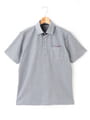 【SNOOPY】 シャンブレー半袖ポロシャツ