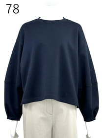 綿混ダンボール配色ステッチ カットソー