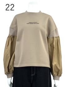 綿混ダンボールロゴ カットソー