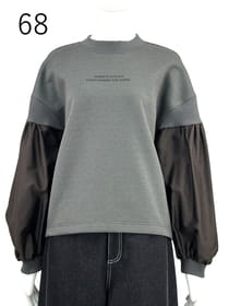 綿混ダンボールロゴ カットソー