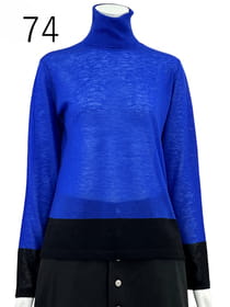 中空ニット配色 タートル