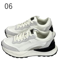 スエードコンビ ダッドソール スニーカー