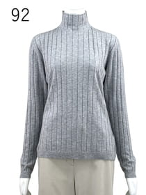 コージーニット ハイネック・インナープルオーバー