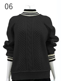 フレンチテリー×ニット・コンビプルオーバー