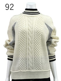 フレンチテリー×ニット・コンビプルオーバー