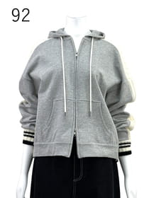 フレンチテリー×ニット・コンビパーカー