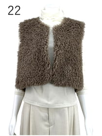 カーリーファー・ショートベスト