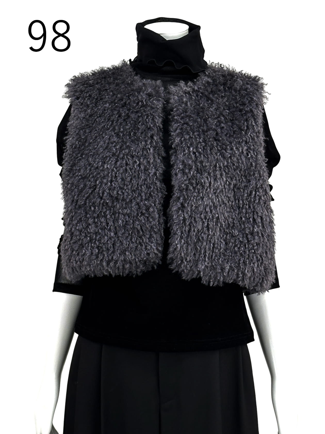 カーリーファー・ショートベスト