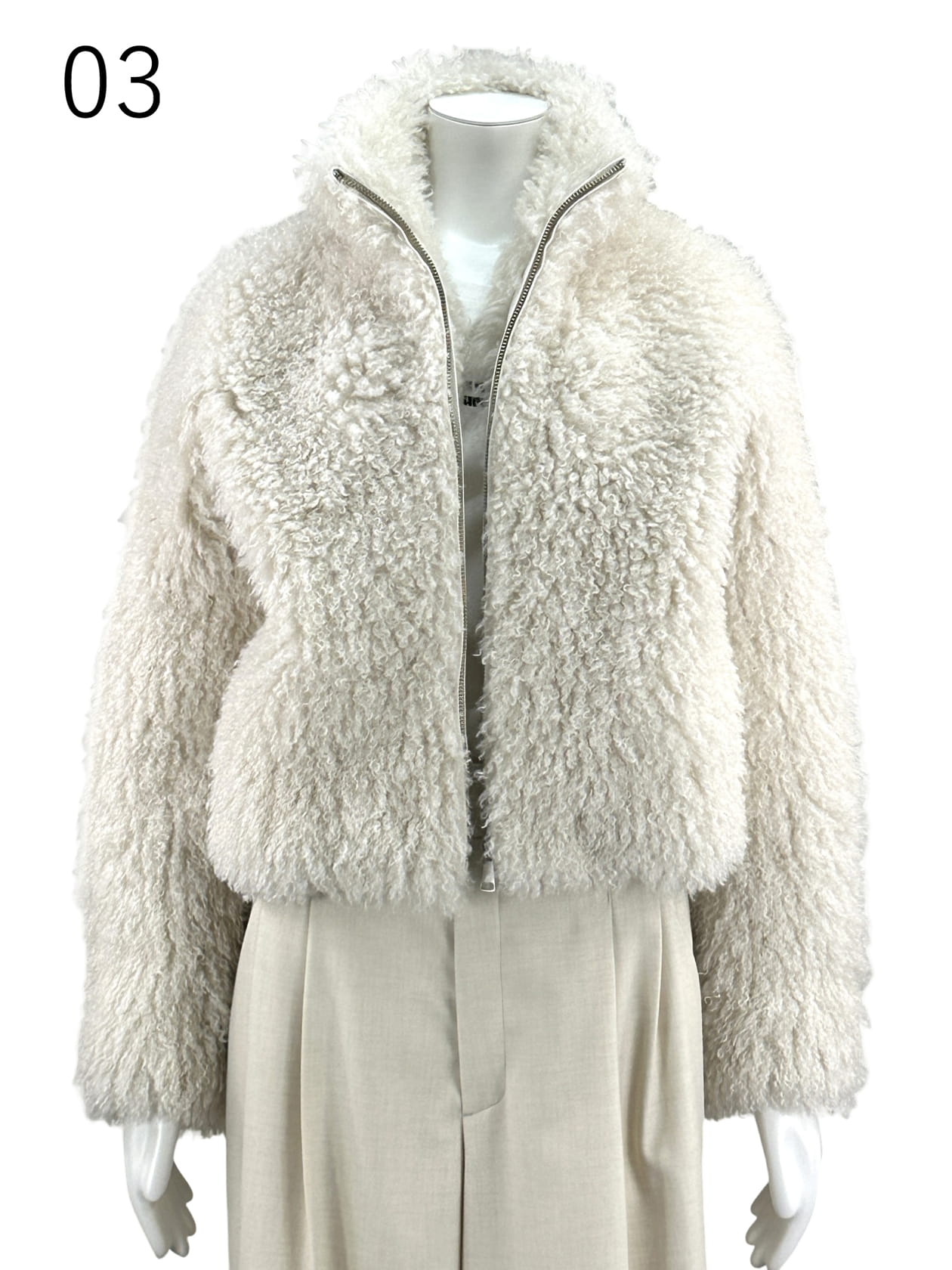 カーリーファー・ショートブルゾン