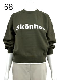 もちもちニット ロゴプルオーバー