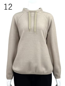 レーヨン混 フリースプルオーバー