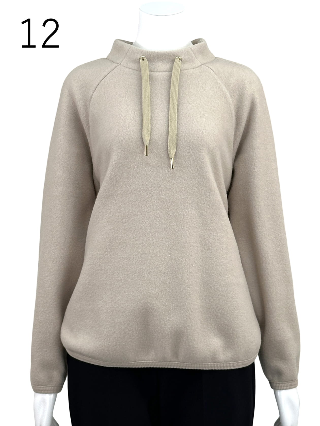 レーヨン混 フリースプルオーバー