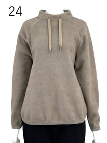 レーヨン混 フリースプルオーバー