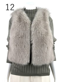 FOX フェイクファー ベスト