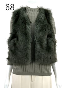 FOX フェイクファー ベスト