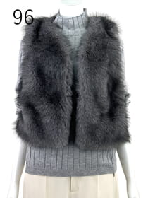 FOX フェイクファー ベスト