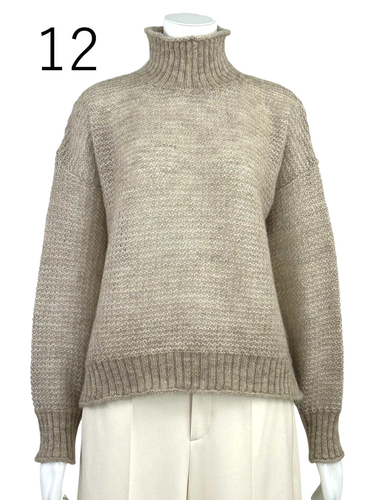 モヘア ハイネック プルオーバー